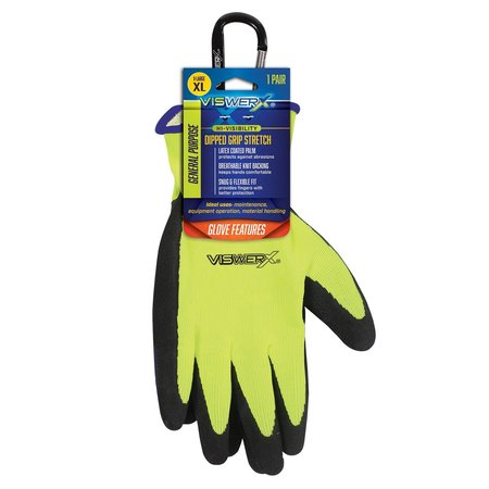 VISWERX Hi-Vis Knit Glove - Dipped Palm XL 127-11013